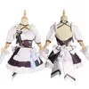 Elysia Cosplay Game Hkai Impact 3. Elysia Cosplay Costplay Wig Maid Dr Full Set For Women Halen Party Ubrania x8RW#