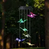 Dekoracje ogrodowe LED Słoneczne sznurki słoneczne Butterfly Dragonfly na przyjęcie świąteczne na zewnątrz miłość miłosne serc lampa lampa upuszcza domowe patio l dhtli