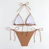Nuovo costume da bagno Sexy Europe and the United States Bikini Beach Suit Bikini Fi Spalato Swimsuit P91T##
