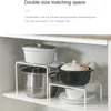 Kitchen Storage Iron Rack Closet Shelf Dish Drying Spice Jars Holder Seasoning Bottles Shelves Organizer