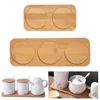 Tea Trays Pepper Mill Tray Rectangular Serving Buffet Platters Wood For Salt Snack Bars Home Decor Fruit Baskets Kitchen