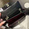 tote bag designer channelies 2024 Leather Versatile CF Caviar Sheep Light Luxury Leather Wind Lingge Crossbody Bag Single Shoulder Chain Bag