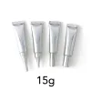 Tips 20pcs 15ml Sier Plastic Squeeze Bottle 15g Refillable Cosmetic Container Eye Cream Essence Lotion Sample Soft Tube Empty