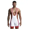 Mannen Een Stuk Bodywear Worstelen Bodysuit Vest Jumpsuit Body Sexy Mannen Casual Vest Bodysuit Oefening Sets Turnpakje 240319