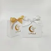 Envoltório de presentes 10 pcs Mubarak Muçulmano Caixa de embalagem de doces Oriente Médio Festival Festa Lua Biscoito Ramadan Decoração