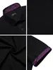 2023 New Black Purple Solid Cott traspirante uomo manica corta camicie estive Busin Regular Fit camicetta Top camicia hawaiana e3pS #