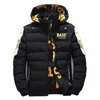 Giacca invernale reversibile da uomo Outdoor Parka con cappuccio Giacca invernale maschile Parka Cappotto Oversize 2 Side Wear Uomo Piumini Soprabito V3mF #