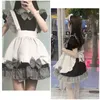 Femmes Maid Outfit Black Plaid Cosplay Anime Uniforme Fille Étudiante Lolita Dr Style Doux Mignon Arc Café Princ Kawaii Dres 41Gz #