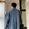 2023 New Jacket Men's Spring and Autumn Denim Coat Korean Versi On Clothes Young Student Lapel Fi Casual Loose Tide Men P8y8#