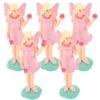 Dekorativa figurer 5st Music Box Supply Dancing Ballet Wind-up Dancer Figur Accessory