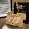 30% OFF Designer bag 2024 Handbags Korean version fashionable and popular underarm for women Lingge embroidery thread trendy chain texture single shoulder tote