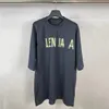 T-shirt da uomo di design Nastro Lettera Logo Moda di lusso Estate Uomo e donna Indossata Lavata Distressed Manica corta allentata Top Y2k Camicie