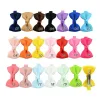 20 colors new hot sale solid color female baby ribbed ribbon fishtail bow hairpin hair accessories children hair accessories P094 LL