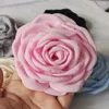 Decorative Flowers 5Pcs 9CM Handmade 3D Fabric Rose Flower For Hairpin Hair Claw Brooch Accessories Shoes Dress Clothing Lady Neck