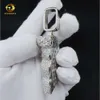 Aangepaste Moissanite sieraden mode vergulde Sterling Sier Jezus hoofd hanger voor mannen