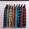 2024 Men Regular Fit Soft Daily Casual Shirts Clothing Plus size Autumn Winter Fi New Cott Flannel Plaid Shirts x5df#