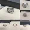 Design Silver X-shaped Twist Rings Ring White Gold Multi-layered Plated Brass Interlocking Stack Jewelry for Women Gifts Engagement Anniversary