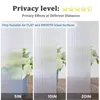 Adesivos de janela Filme decorativo Fosco Rolo para proteção de privacidade Bloqueio solar Home Office Banheiro Reutilizável Não-adesivo