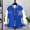 men's Letter Printed Loose Baseball Jacket Fi Embroidered Y2K Street Hip-hop Retro Uniform Suit Coat J1SO#