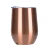 Egg Cup Eggshell Cup Double Pot Belly Water Cup 12oz Thermos Cup 304 Rostfritt stål Vinglas med logotyp