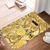 Alfombrillas de baño Gustav Klimt Alfombrilla para pies Cocina Puerta de ducha Árbol de la vida Secado rápido Moda Alfombra de baño Protector Antideslizante Inodoro