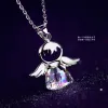 Necklaces Fine Jewelry Luxury European Brand Guardian Angel Guardian Angel Crystal from Swarovskis For Woman Name Necklace Charm