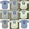 Uomo Seattle 1979-1997 EDGAR MARTINEZ #11 MENDOZA MARK LANGSTON OMAR VIZQUEL LOU PINIELLA TOM PACIOREK AL COWENS MIKE BLOWERS Maglia da baseball ritorno al passato S-5XL