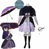 Singxeng Anime Love Chunibyo Andra Delusis Takani Rikka Cosplay Costume Lolita Maid Dr Bow Cloak Halen Anpassa 29OW#