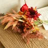 Dekorativa blommor Simulerade Autumn Flower Artificial Plants for Home Decor Desktop Floral Branch Garden Outdoor Wedding Party Festival