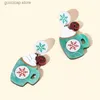 Charm Christmas Earring for Women 2023 New Arrival Personality Dangle Earrings Holiday Style Jewelry Sets Festival Gift Y240328
