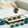 مجموعة Teaware Sets بسيطة وخفيفة فاخرة شاي درج شاي مجموعة هدية أعمال محمولة