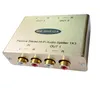 3CH Stereo Audio Splitter Stereo RCA Audio Splitter Analog Audio Distributör med isolering och eliminera Noise5060265