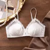 BRAS BIRDTREE FINING REAL SILK PASE BRA KVINNER TUNT TRIG FREEN FRANSKOMSTIL SOV SEX Sexig underkläder 2024 Summer P41950QC