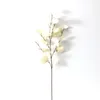 Fleurs décoratives longues Fake Feuilles Plastic Eucalyptus Branche de fête Plantes Home Decor Tropical Artificiel