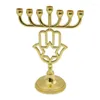 Posiadacze świec Nowoczesne 7 -Branch Hanukkah Menorah Candlestick Table Centerpiec Multifunkcyjne ozdoby akcentu akcentu