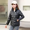 Nuevo 2022 Chaqueta de invierno para mujer Coreana suelta brillante Down Cott Chaquetas Mujer Espesar Corto Casual Parka Abrigo Abrigo Outerwear Lady X2JM #