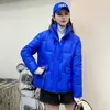 nuova giacca invernale 2022 Parka da donna Lg manica colletto alla coreana corto allentato spesso caldo lucido piumino Cott giacca femminile Parka Top o303 #