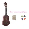 21 inch Ukelele Sopraan Lindehout Akoestisch Nylon 4 Snaren Ukelele Kleurrijke Mini Gitaar Voor Kinderen Cadeau met snaren en plectrums