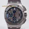 Swiss AP Wrist Watch Epic Royal Oak Offshore 26400IO Mens Watch Timing Code Automatic Machinery Swiss Famous Watch Sports Clock Luxury Business Diameter