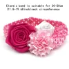 Briquets 30/50pcs saint valentin chien noeud papillon cravate élastique bande rose fleurs chiens noeud papillon chien accessoires noeud papillon fournitures pour animaux de compagnie