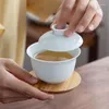 Teaware Sets TANGPIN Ceramic Gaiwan 3 Cups A Tea Portable Travel Set Drinkware