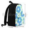 Zaino a quadretti floreale all'aperto escursionismo equitazione arrampicata borsa sportiva Checker Check Twist Twist Liquid Flower Flowers Pattern