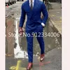 double Breasted Grey Wedding Suit Prom Men Suit Groom Tuxedo Man Blazer Latest Design Costume Homme Men's Suit 2 Pcs Jacket Pant t79v#