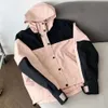 Modedesigner Mens Jacket Simple Sports Zipper Jacket Womens Casual Jogging Sports Coats Color Plicing White Balck Pink Jackets Kvinnor och män Size S-XL FZ2403283
