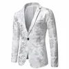 Högkvalitativ blazer Mäns koreanska editi Trend Elegant fi Simple Busin Casual Party Performance Gentleman Suit Jacket R0L4#