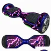 Skateboarding 6/5 polegadas Self-Ncing Scooter Skin Hover Elétrico Skate Board Adesivo de duas rodas Smart Protective Er Case Adesivos1 Skatebo Otbak