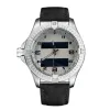 NEU 2024 Fashion Blue Dial Uhren Herren Dual Time Zone Watch Electronic Zeiger Display Montre de Luxe Armbanduhr Gummi -Gurt männlich clock286j