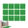 Decorative Flowers Artificial Hedge Wall Panel 12 Pieces Boxwood Greenery Fence Screen For Privacy Balcony Garden Home Party Supply