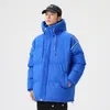 Hiver Chaud Épais Veste Rembourrée Hommes À Capuchon Parkas Lâche Causal Couple Coréen Manteaux Doudounes Style Japonais Puffer Survêtement 21TW #