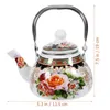 Dinnerware Sets Enamel Pot Kitchen Tea Kettle Pitcher Water Enameled Teapot Serving For Loose
